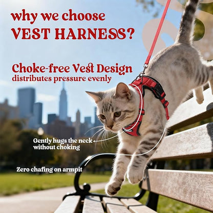 rabbitgoo Cat Harness and Leash Set, Escape Proof Vest Harness - Image 3