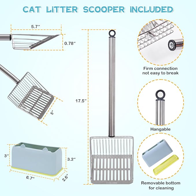 PETOCAT Metal Cat Litter Scoop - Image 5