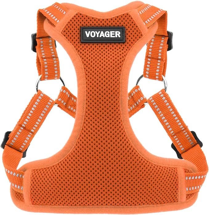 Best Pet Supplies Voyager Mesh Dog Breathable Harness Reflective Stitching by BestPetSuppliesLLC