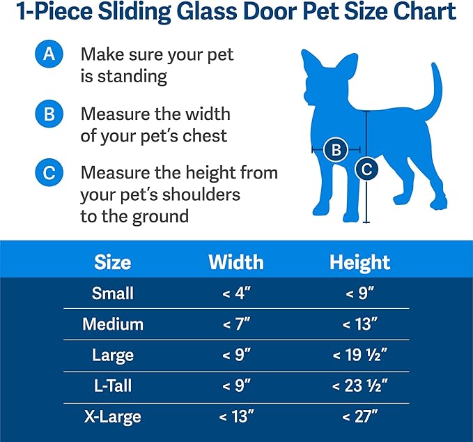 PetSafe 1-Piece Sliding Glass Pet Door - Image 3