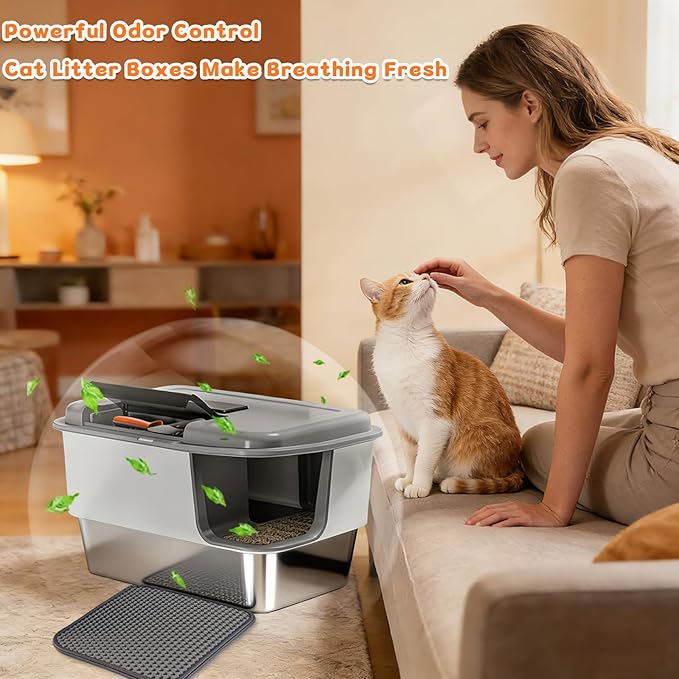 XXL Stainless Steel Litter Box - Image 7