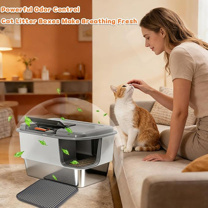 XXL Stainless Steel Litter Box - Image 7