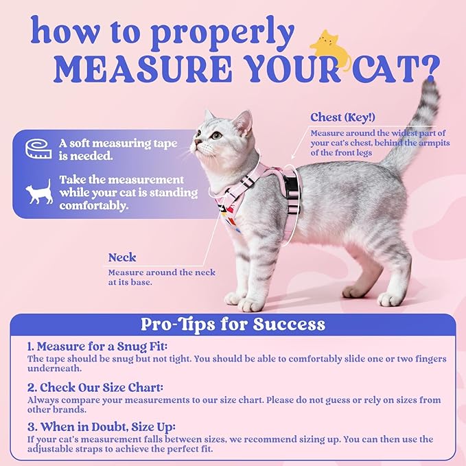 rabbitgoo Cat Harness and Leash Set, Escape Proof Kitten Harness - Image 2