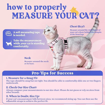 rabbitgoo Cat Harness and Leash Set, Escape Proof Kitten Harness - Image 2