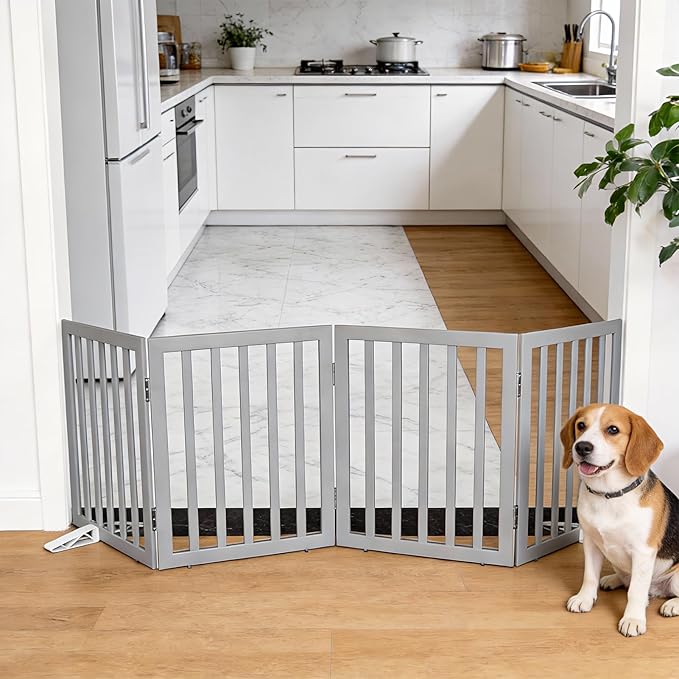 Dog Gate Indoor, Freestanding Dog Fence - Image 2