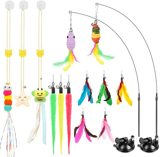Atosun Interactive Cat Toys, Reusable Suction Cup Toys by Atosun