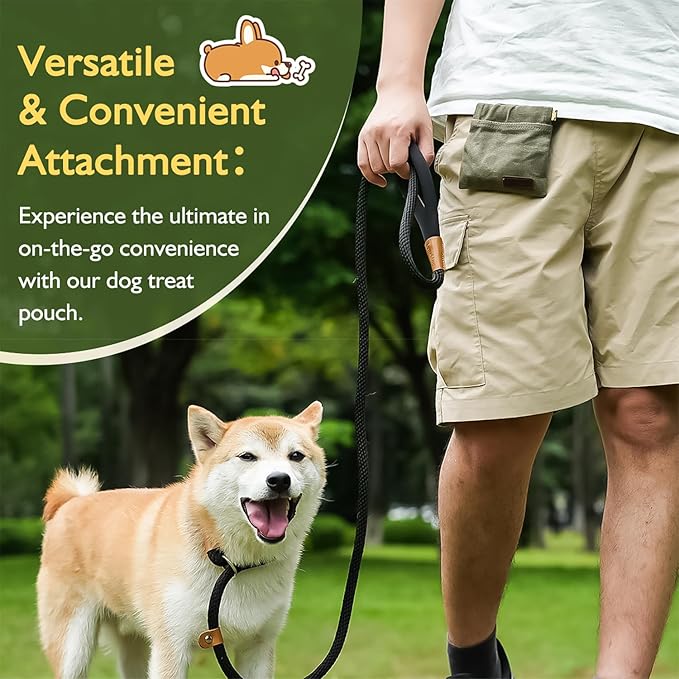 ETIAL Dog Treat Pouch, Portable Puppy Dog Training Treat Bag, Hand Free Dog - Image 3