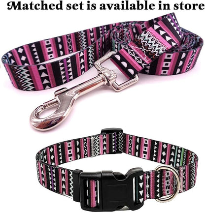 Mihqy Dog Collar with Bohemia Floral Tribal Geometric Patterns - Image 6