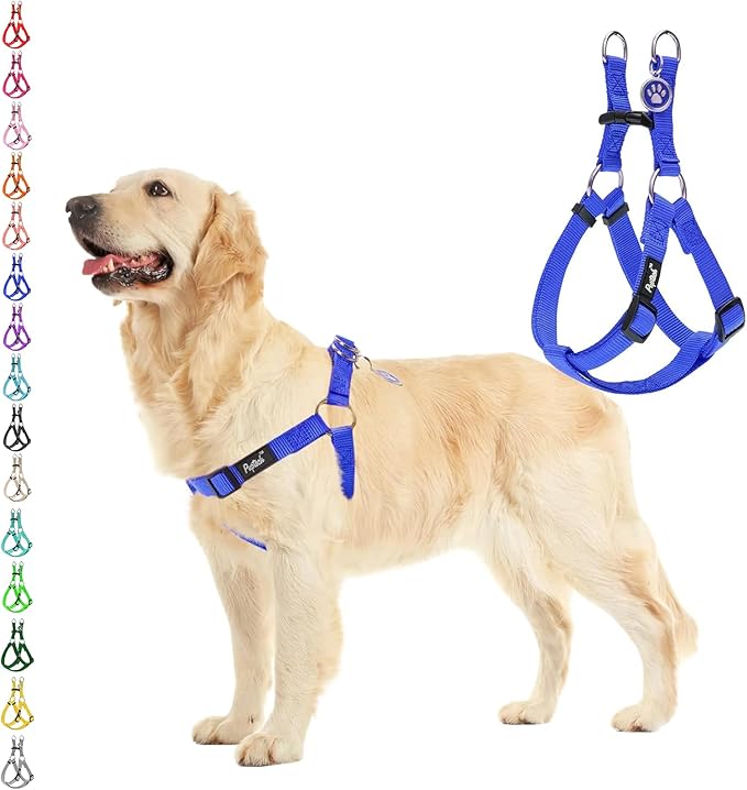 PUPTECK No Pull Dog Harness Soft Adjustable Basic Nylon Step in Puppy Vest by PUPTECK