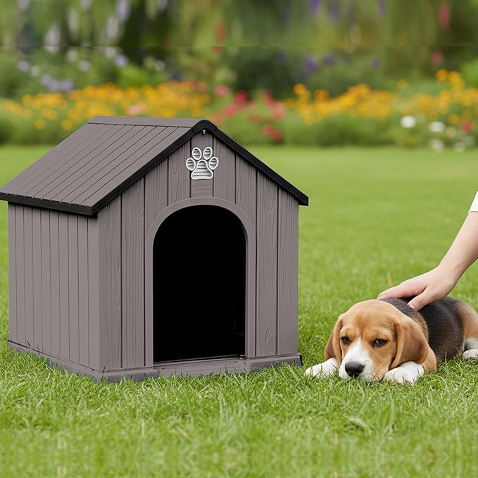 VIXZEN Dog House Indoor Outdoor, Resin Dog House, Sturdy Durable - Image 3