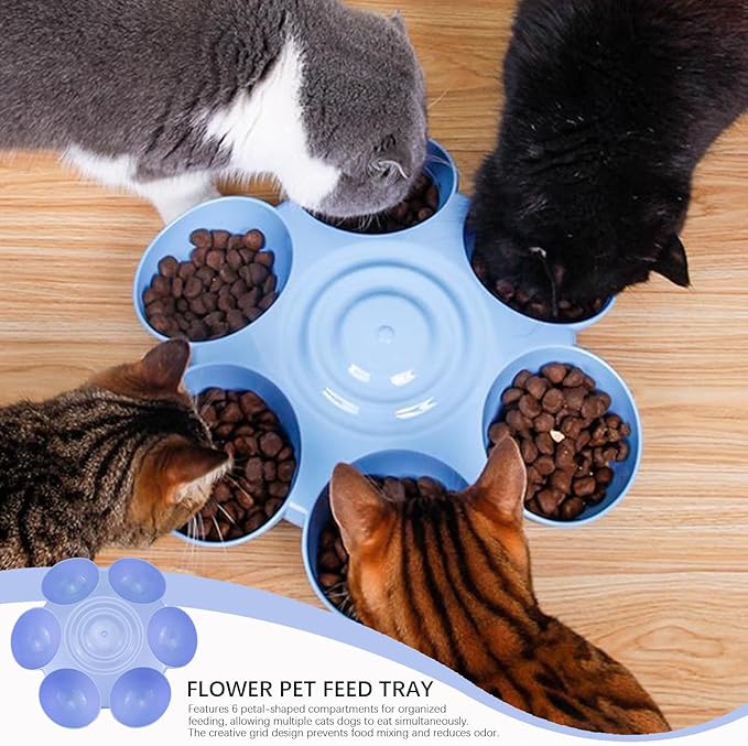 DOERDO Cat Feeding Bowl, Plastic Cat and Dog Food Bowl - Image 4
