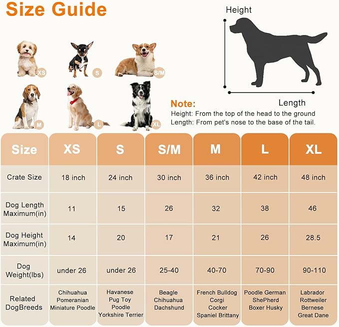 FDW XL Dog Crate 48inch Dog Cage Foldable Metal Kennel - Image 6