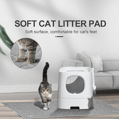 Cat Litter Mat, Litter Trapping Mat Soft on Kitty Paws, Waterproof, Easy Clean - Image 4