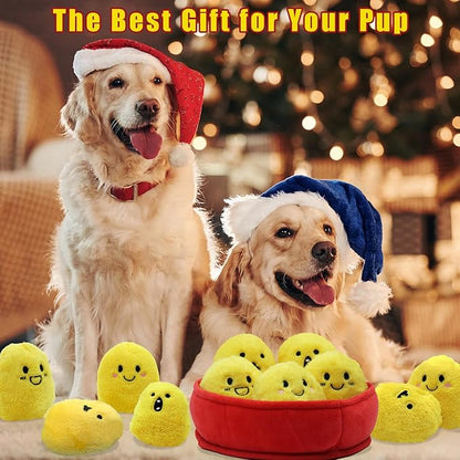 YZHDUXIU Dog Squeak Toys, 6 Pack Chicken Nugget Dogs Push Toys Interactive - Image 8