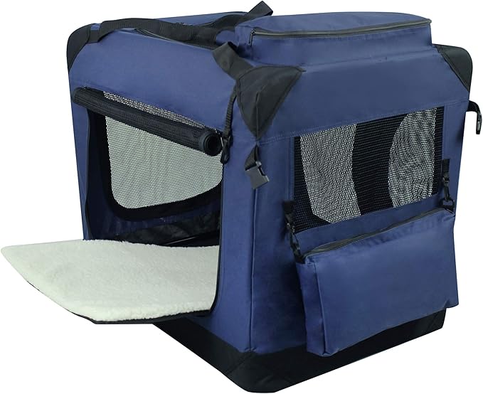 EliteField 3-Door Folding Soft Dog Crate - Image 2