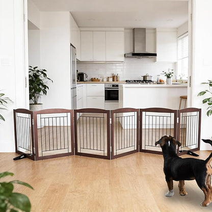 ZJSF Freestanding Dog Fence Indoor, Foldable Dog Gate - Image 2