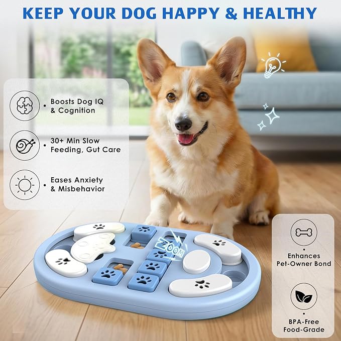 Dog Puzzle Toy, Interactive Treat Puzzle - Image 2
