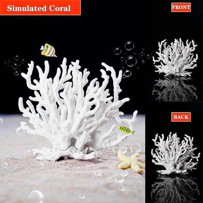 Besimple Artificial Aquarium Coral Ornament Plastic Fish Tank Plants Decoration - Image 3