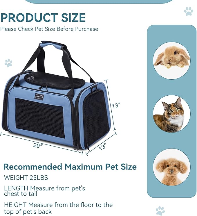 PETSFIT Dog Carrier for Small Dogs, Small Dogs Carrier Bag, Soft-Sided Pet - Image 5