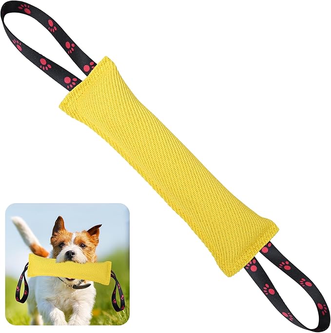 ToLanbbt Dog Tug Toy Bite Jute Pillow Pull Toy by ToLanbbt