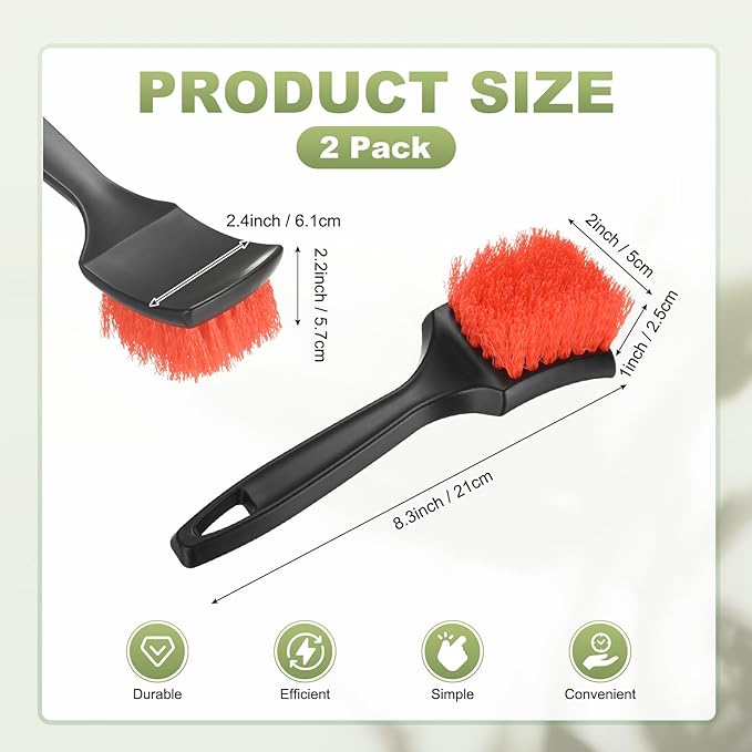 M METERXITY 2-Pack Bird Bath Cleaning Brush, 8.3 Inch Plastic Bird Bath Cleaner - Image 3