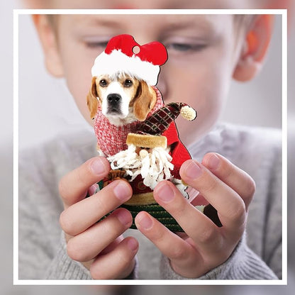 Kathfly 36 Pcs Dog Ornaments for Christmas Tree Wooden Dog Christmas Ornaments - Image 4