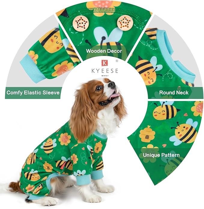 KYEESE Dog Pajamas Stretchy Pet Coat Dogs Clothes Dog Pajamas Small Sized Dogs - Image 7