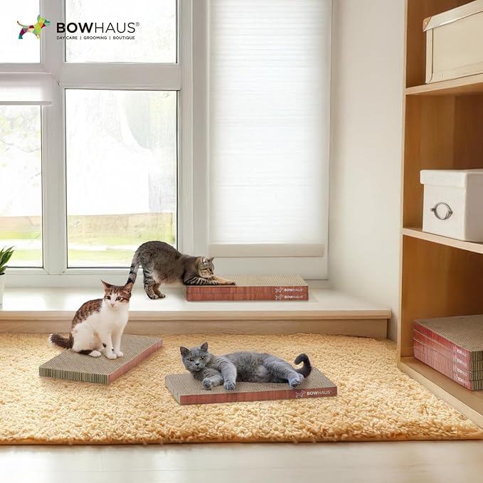 BOWHAUS Cat Scratcher Cardboard, Reversible Scratcher, Durable & Long-Lasting - Image 8