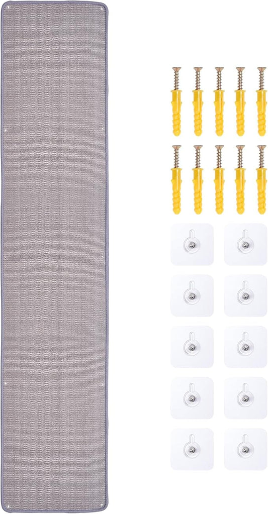 Natural Sisal Cat Scratcher Mat, Wall Scratcher Carpet, Cat Climbing Wall by Uranshin