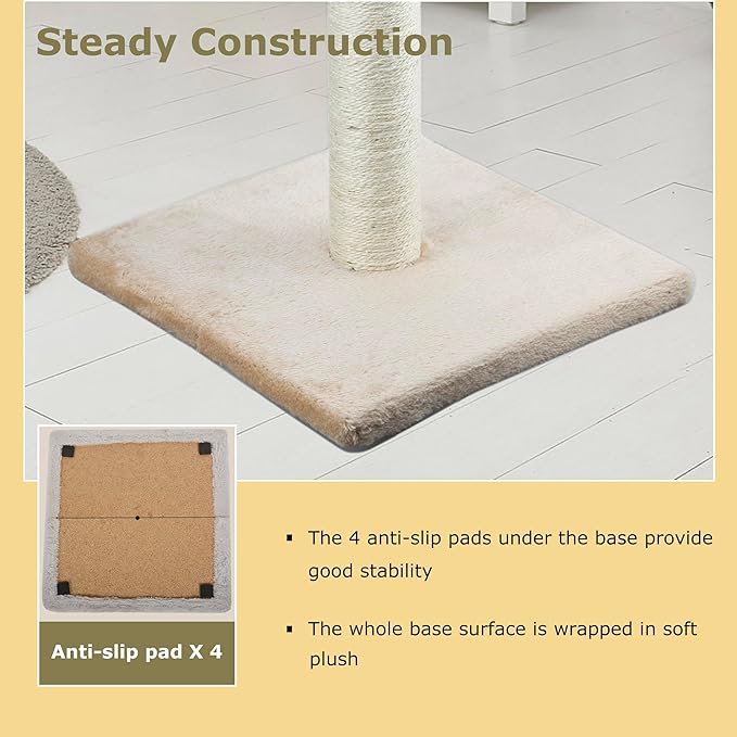 Dimaka 34" Height Tall Cat Scratching Post, Claw Scratcher - Image 3