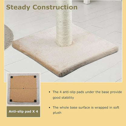 Dimaka 34" Height Tall Cat Scratching Post, Claw Scratcher - Image 3