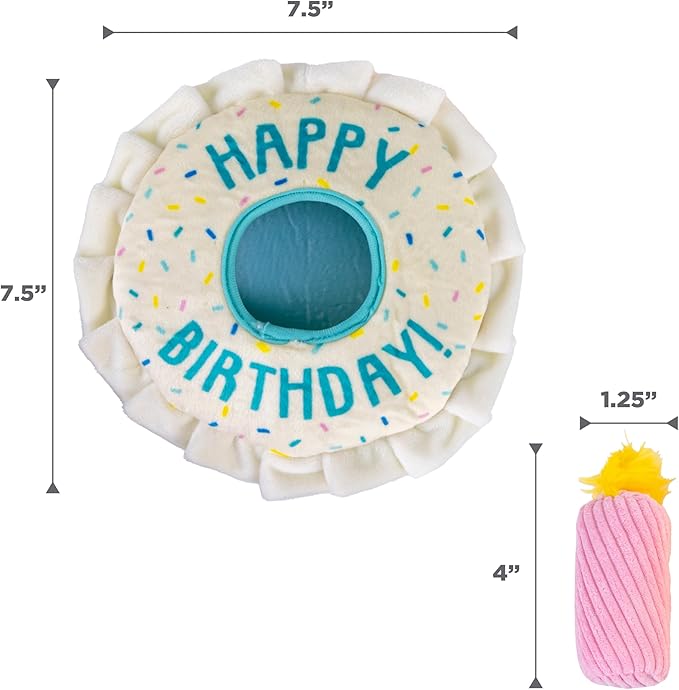 Outward Hound Hide-A-Birthday-Cake Dog Toy – Interactive 2‑in‑1 Plush Puzzle - Image 6