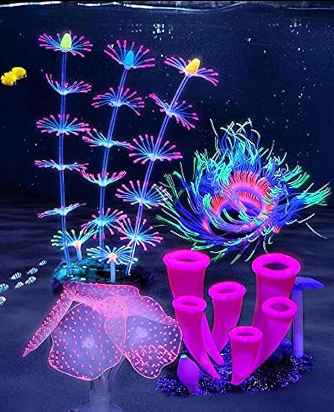 ZtohPyo 4 Pieces Aquarium Fish Tank Decorations by ZtohPyo