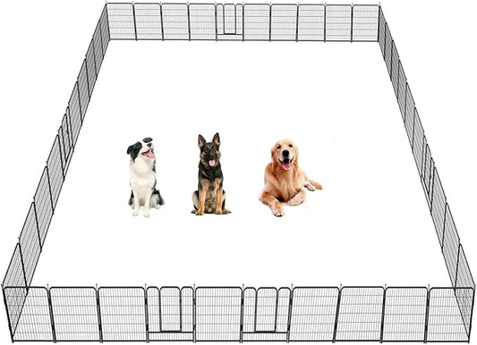 Dog Playpen, 32/40/45 Inch Height in Heavy Duty, Folding Indoor Outdoor by BestForYourPets