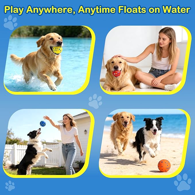 6 Pack Dog Balls for Aggressive Chewers, Indestructible 2.75 Inch ETPU Pet Toys - Image 7