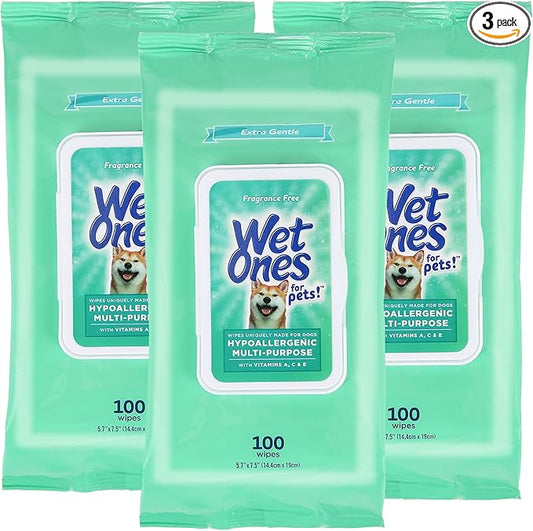 Wet Ones Multi Purpose Pets Wipes, Fragrance Free, Dog Wipes by WetOnes