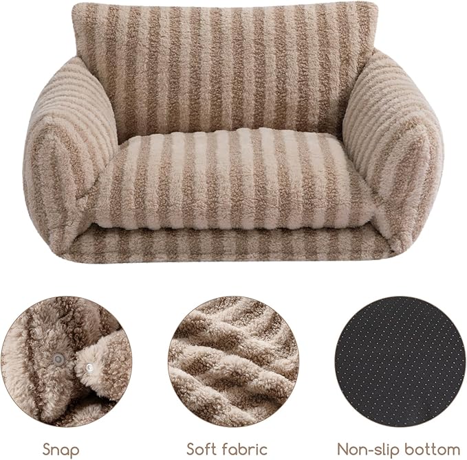 Hollypet Cat Bed Fluffy Plush Multifunctional Double-Layer Machine Washable - Image 5