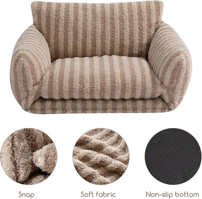 Hollypet Cat Bed Fluffy Plush Multifunctional Double-Layer Machine Washable - Image 5
