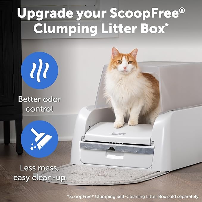 PetSafe ScoopFree Clumping Automatic Self Cleaning Cat Litter Box Hood and - Image 2