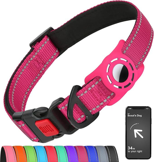 AirTag Dog Collar with AirTag Holder Compatible by Erbine