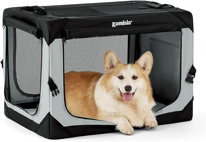 ZOMISIA Collapsible Dog Crate for Medium Dogs by Zomisia
