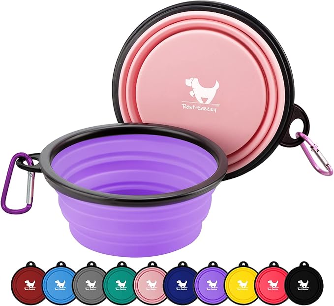 Collapsible Dog Bowls for Travel, BPA Free) by Rest-Eazzzy