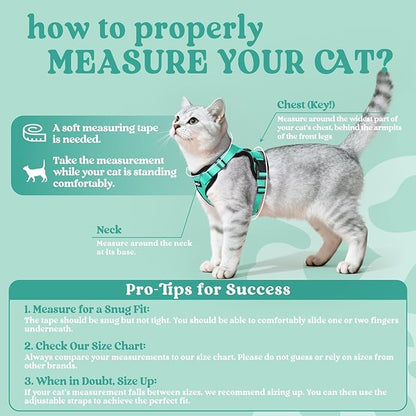 rabbitgoo Cat Harness and Leash Set, Escape Proof Kitten Harness - Image 2