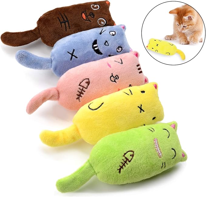 Legendog 5Pcs Catnip Toy, Cat Chew Toy Bite Resistant Catnip Toys - Image 2