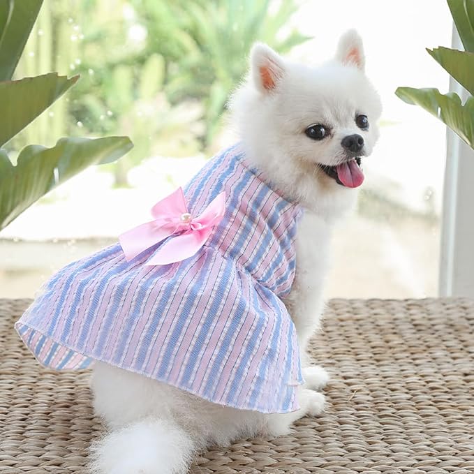 TAPBULL Dog Dresses, Fashionable Pet Dog Clothes, Cute Cat Birthday Dress Outfit - Image 9
