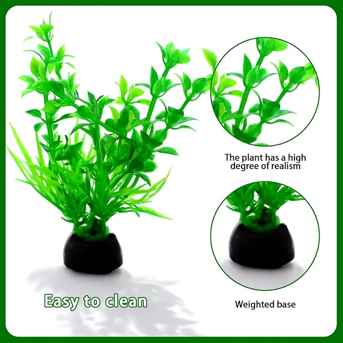 16-Piece Artificial Aquarium Plants Set – Vibrant, Realistic Fish Tank - Image 6