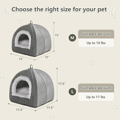 Cat Bed Cave-Cat Beds for Indoor Cats, Kittens and Small Pets, Soft and Warm - Image 5