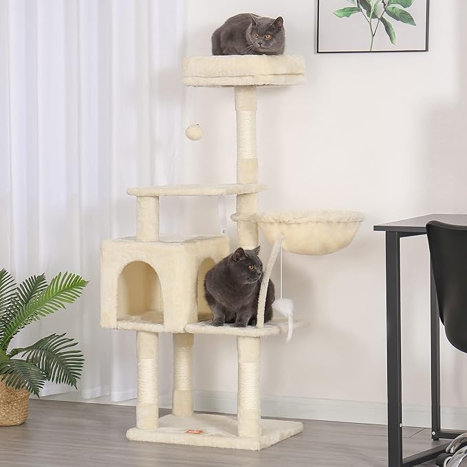 Heybly Cat Tree with Toy, Cat Tower condo - Image 6