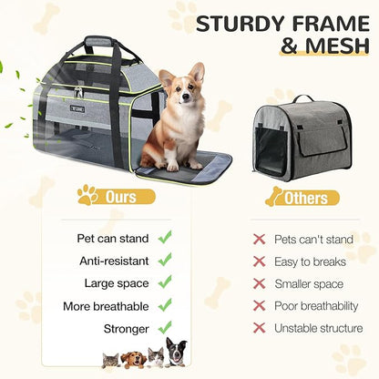 Lekereise Top-Expandable Pet Carrier 18x11x11Inch Delta American United Airline - Image 9