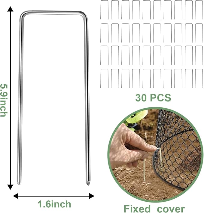 10 Pcs 9.13"×9.13" Chicken Wire Cloche Plant Covers Garden Netting Metal Heavy - Image 4